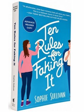 Ten Rules forFaking It Sophie Sullivan ARC Advance Reader Copy Paperback Book VG